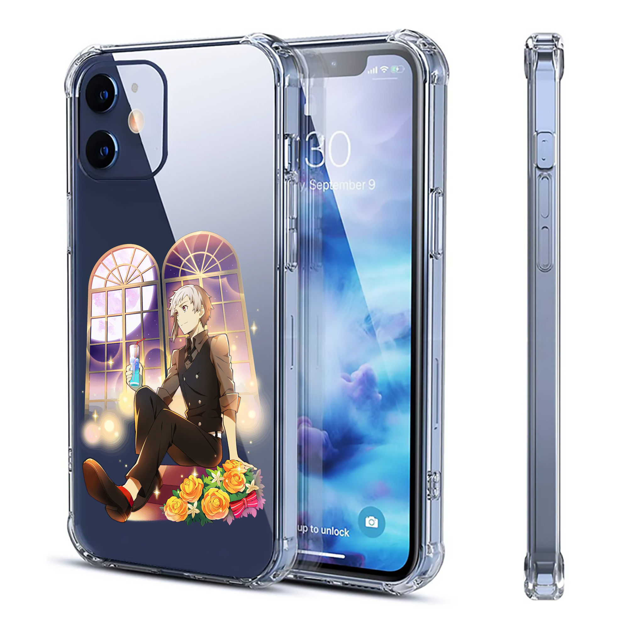 （画像用） 文豪ストレイドッグス Bungo Stray Dogs 【iPhone 12シリーズ対応】透明スマホケース（クリアソフトケース）